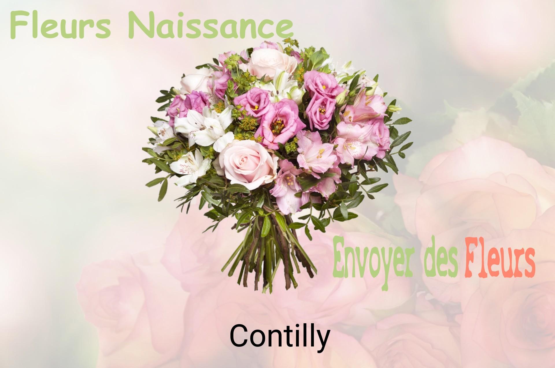 Bouquet de fleurs de naissance livré à Contilly